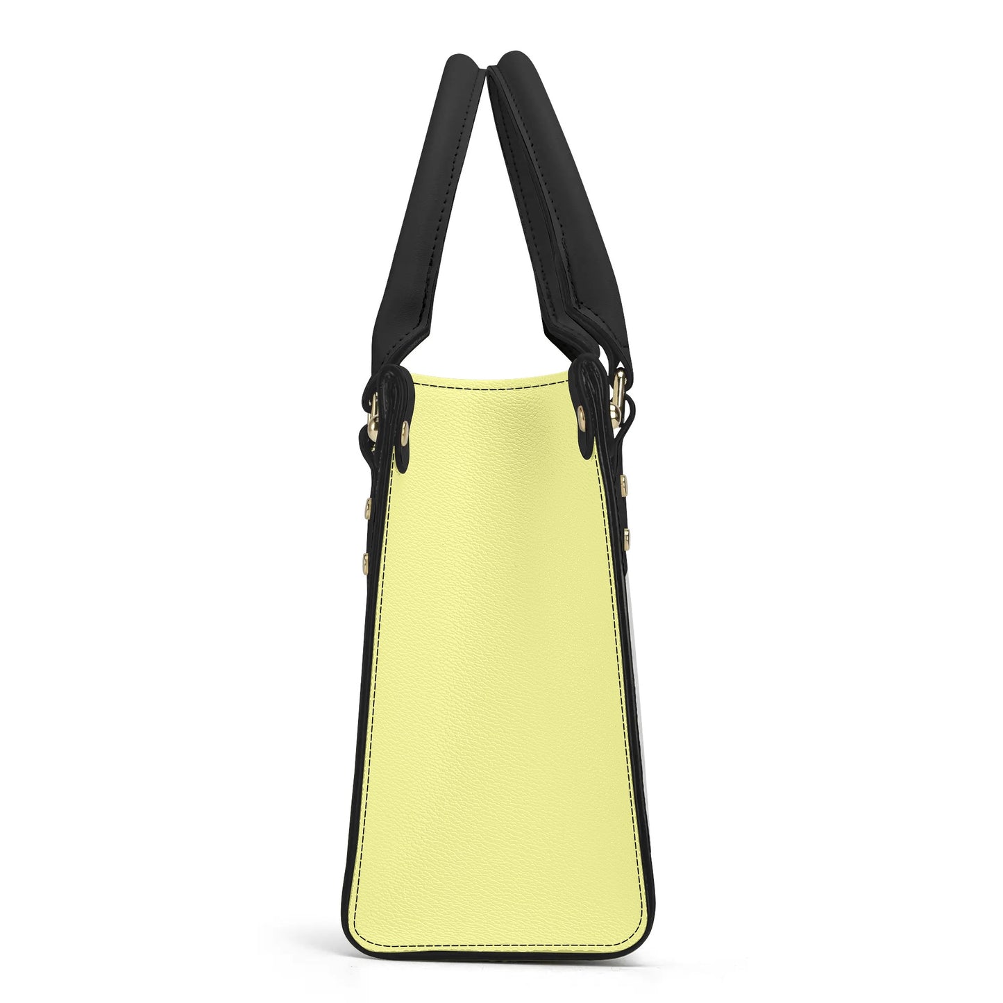 Honeycomb Women PU Handbag - Yellow/Lavender