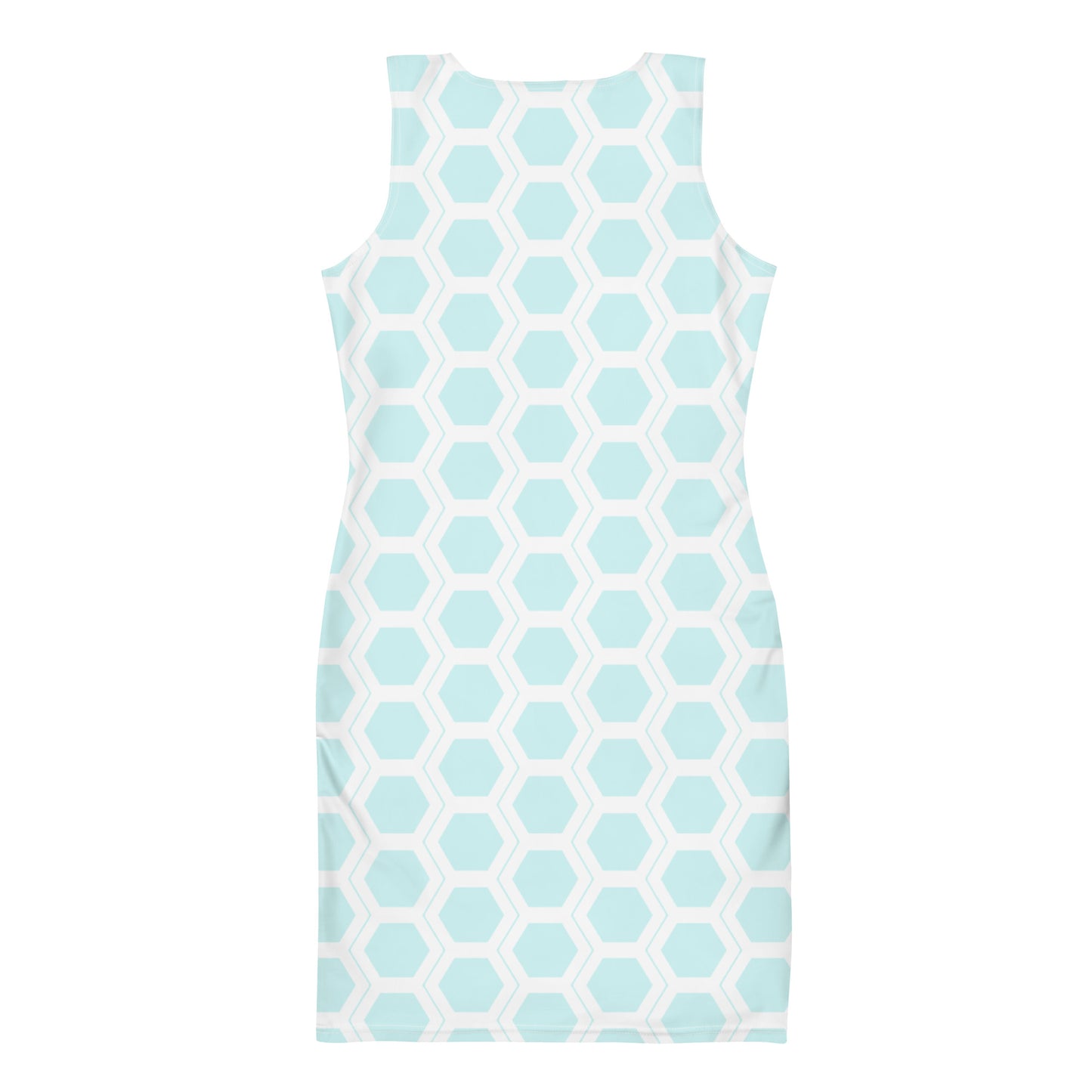 Honeycomb Bodycon dress - Light Blue