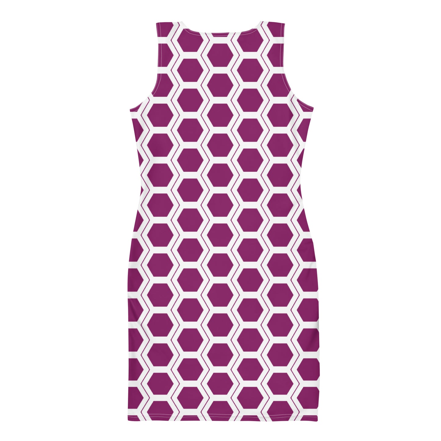 Honeycomb Bodycon dress - Berry