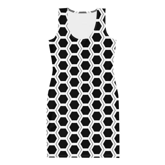 Honeycomb Bodycon dress - Black