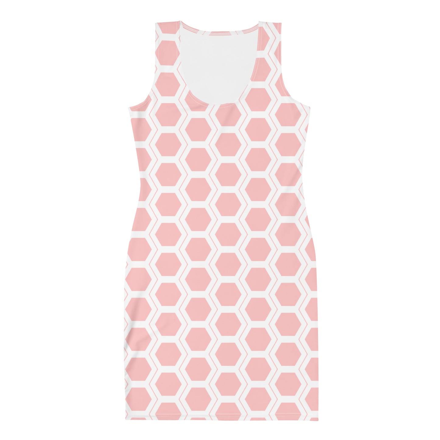 Honeycomb Bodycon dress - Rose Pink