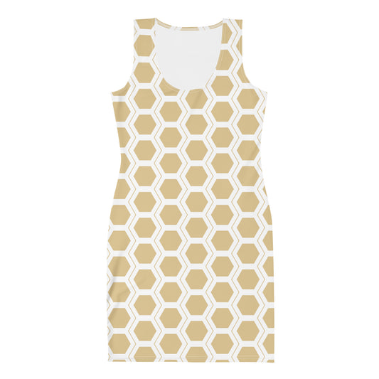 Honeycomb Bodycon dress - Sand