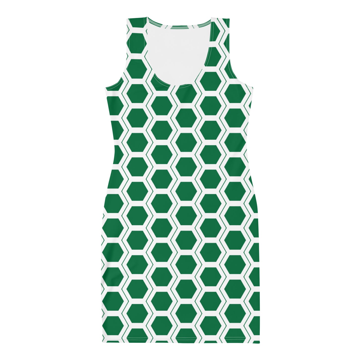 Honeycomb Bodycon dress - Forest Green