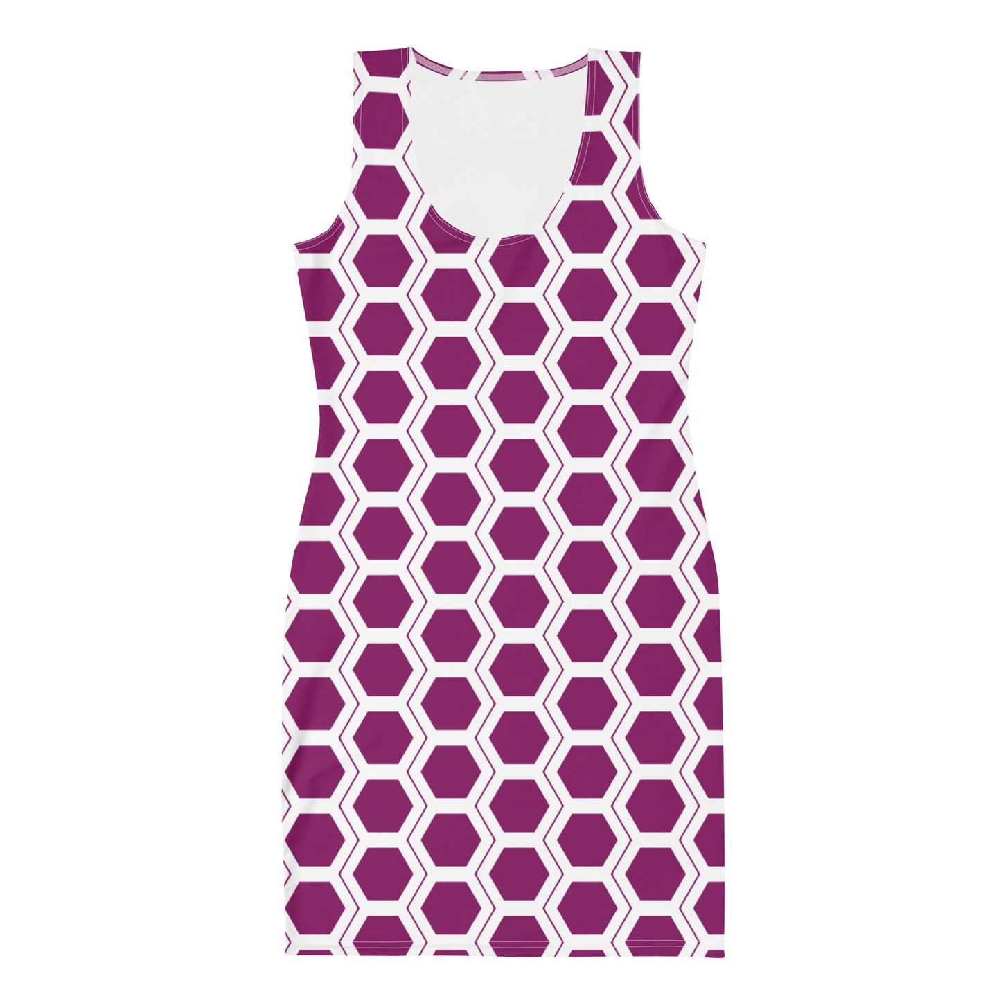 Honeycomb Bodycon dress - Berry