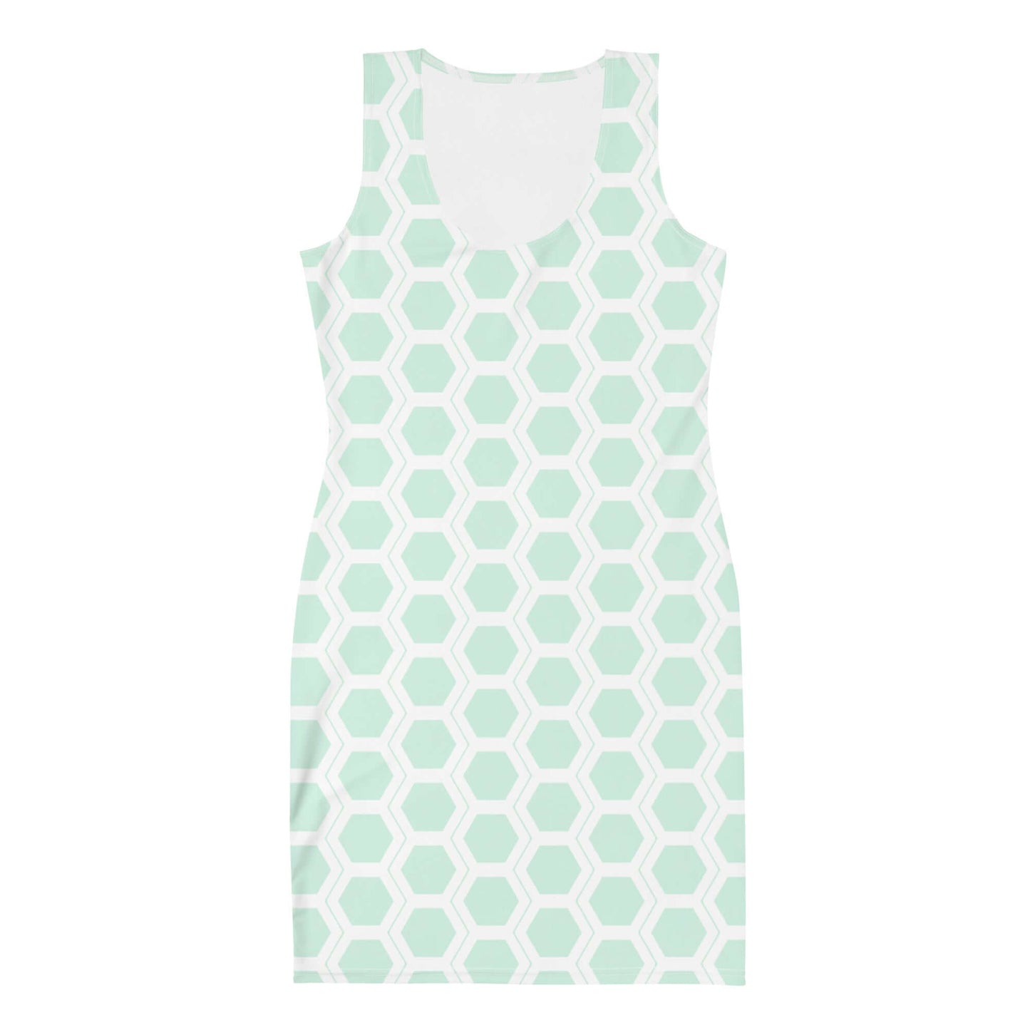 Honeycomb Bodycon dress - Seafoam