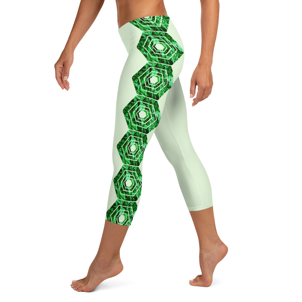 Light Green Capri Leggings