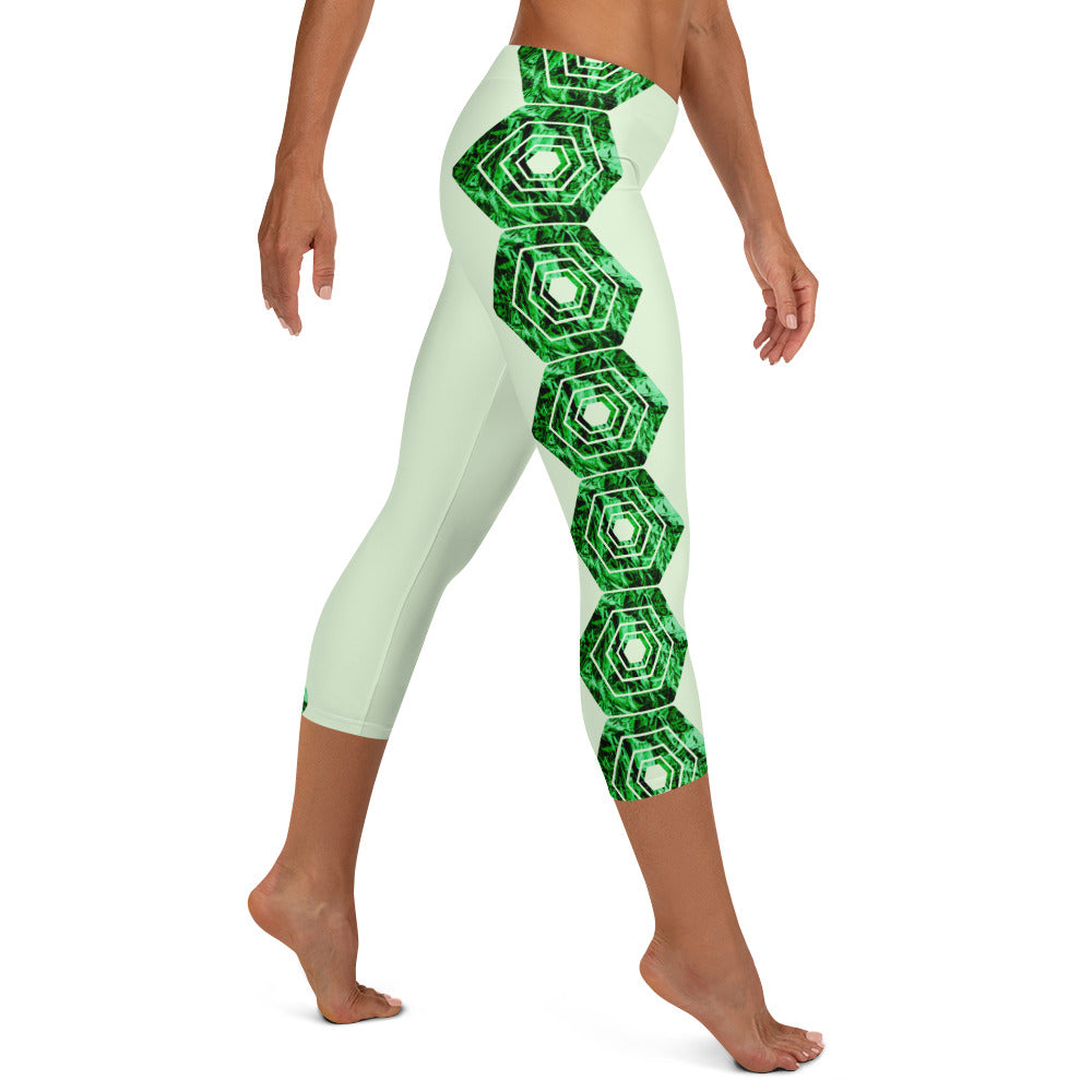 Light Green Capri Leggings