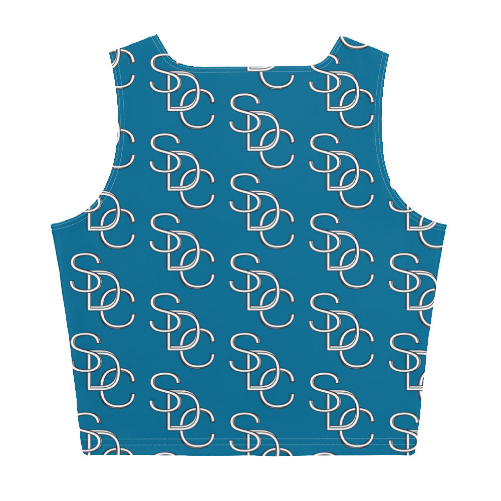 Logo Crop Top - Blue