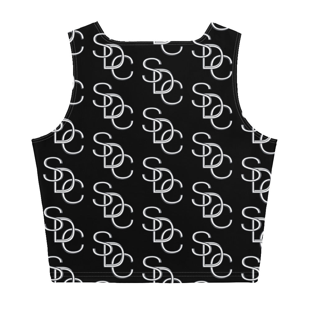 Logo Crop Top - Black