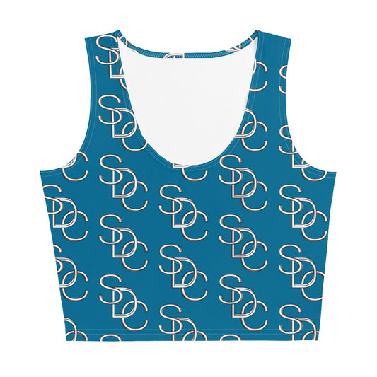 Logo Crop Top - Blue