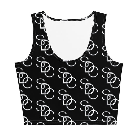 Logo Crop Top - Black