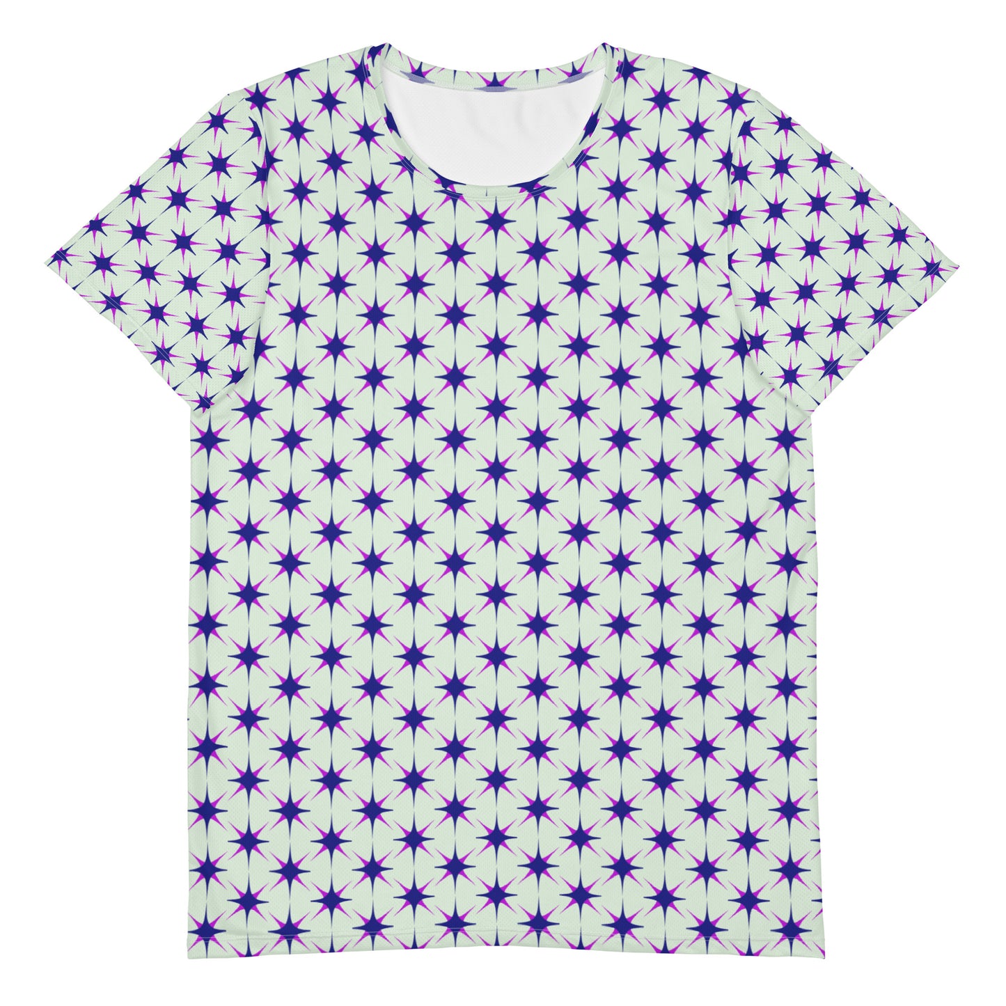 All-Over Star Print Men's Athletic T-shirt