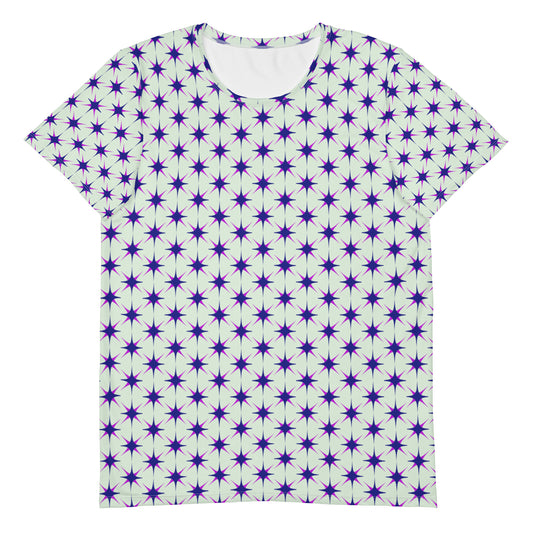 All-Over Star Print Men's Athletic T-shirt