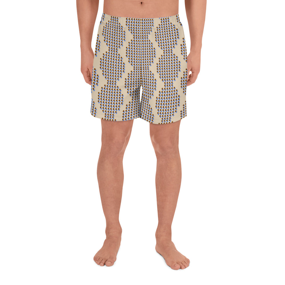 Men's Pointilism Patterned Athletic Shorts