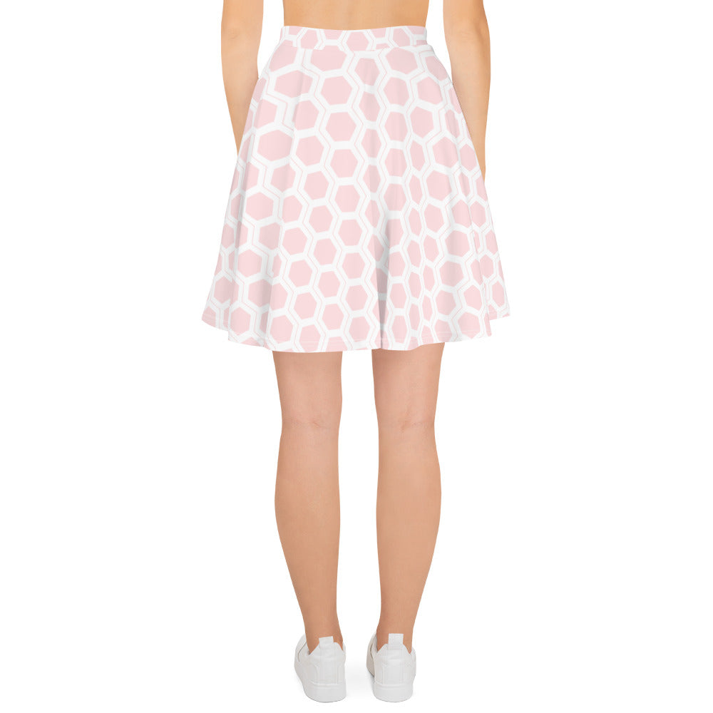 Honeycomb Skater Skirt - Pink