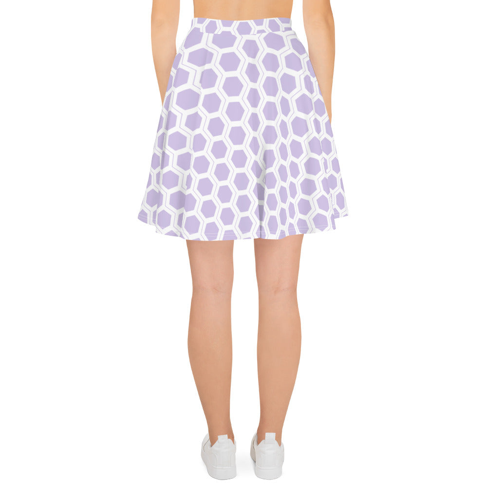 Honeycomb Skater Skirt - Lavender