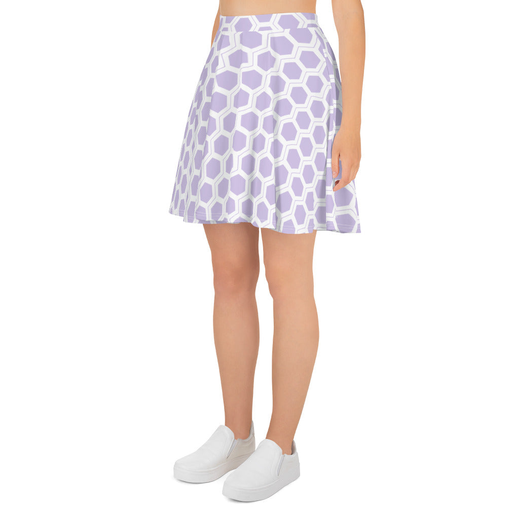 Honeycomb Skater Skirt - Lavender