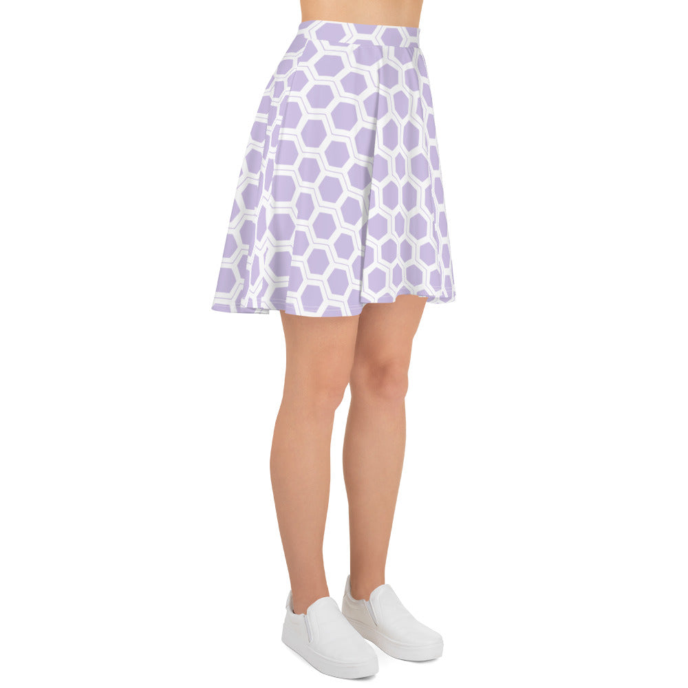 Honeycomb Skater Skirt - Lavender