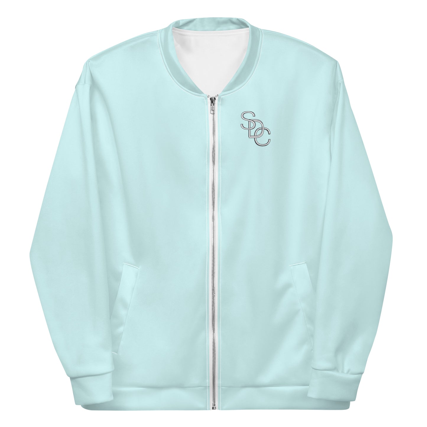 Logo Unisex Bomber Jacket - Light Blue