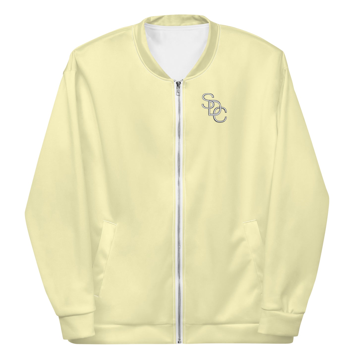 Logo Unisex Bomber Jacket - Pastel Yellow