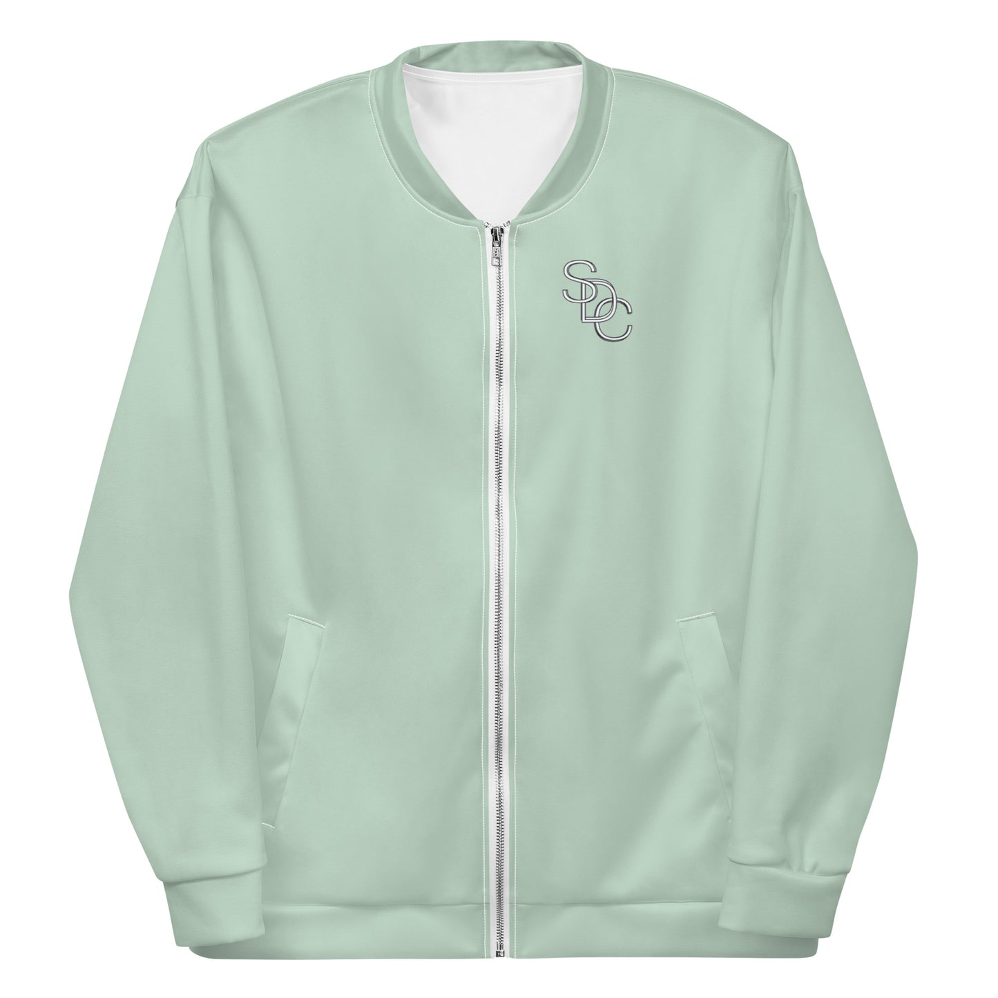 Logo Unisex Bomber Jacket - Pastel Green