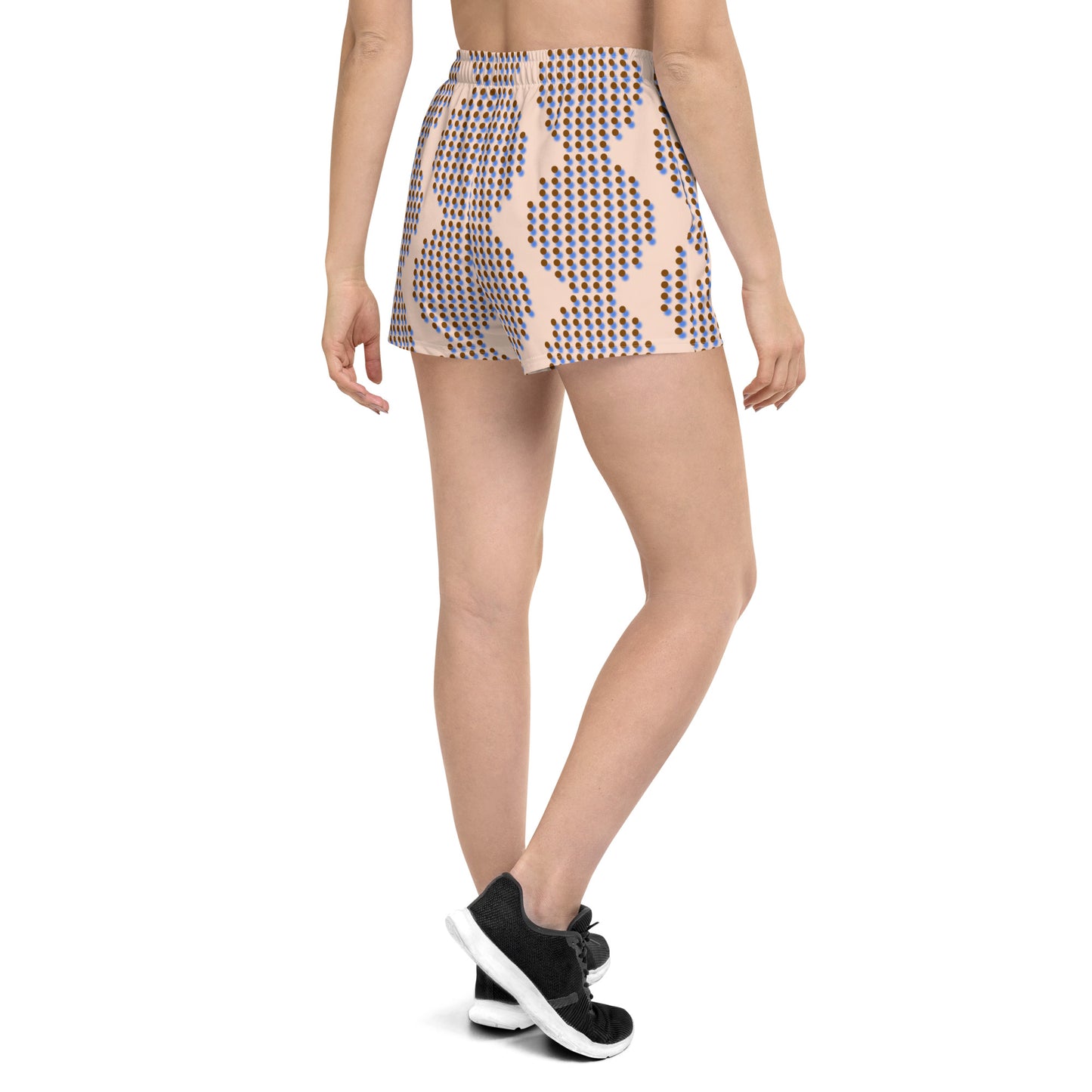 Women’s Pointillism Patterned Athletic Shorts