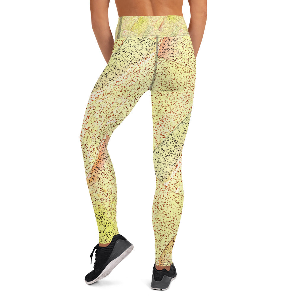 Yoga Leggings - Yellow gravel