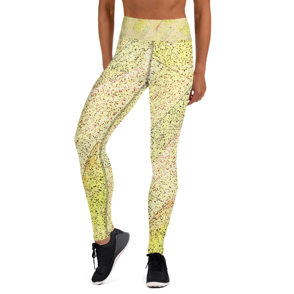 Yoga Leggings - Yellow gravel