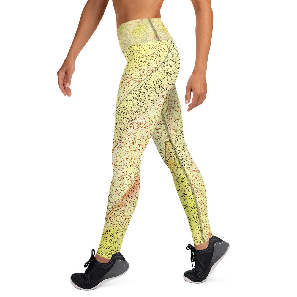 Yoga Leggings - Yellow gravel