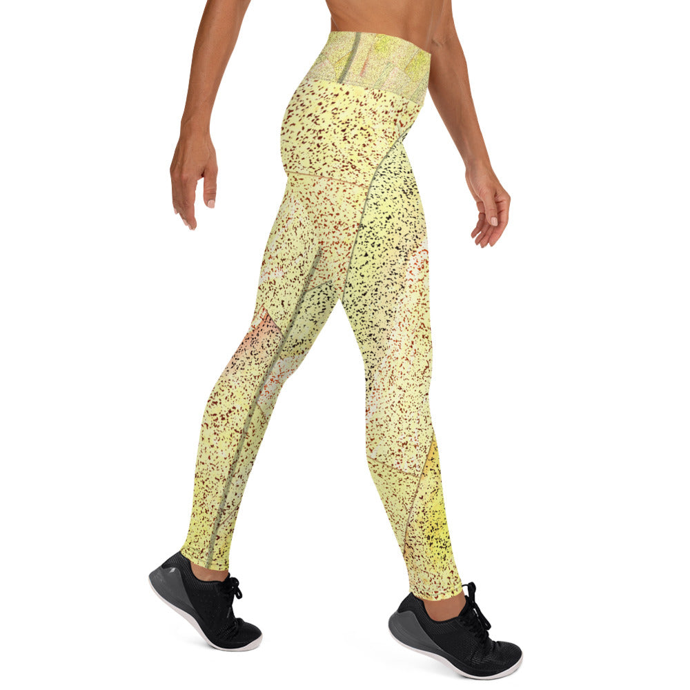 Yoga Leggings - Yellow gravel